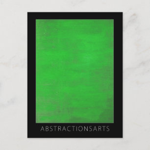 Green Modern Art Postcard Postkarte