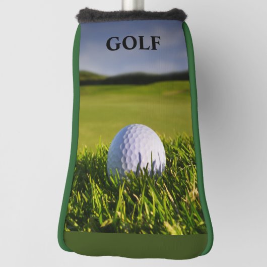 Green Modern Custom Best Putter Golf Head Cover Headcover (Rotieren 90)