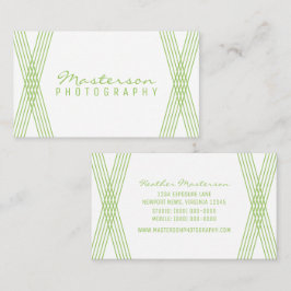 Green Modern Deko Business Card Visitenkarte