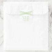 Green Modern Deko Save the Date Stickers (Tasche)
