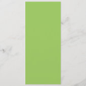 Green Modern Deko Wedding Menu Menükarte (Rückseite)