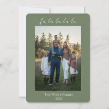 Green Modern fa la la la la la la