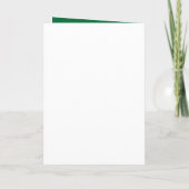 Green Modern Foto Abschluss Einladung (Rückseite)