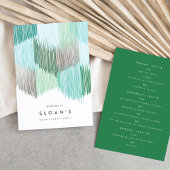 Green Modern Fringe Junggeselinnen-Abschied Tour Save The Date