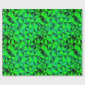 Green Modern Futuristic Abstrakt St Patricks Party Geschenkpapier (Flach)