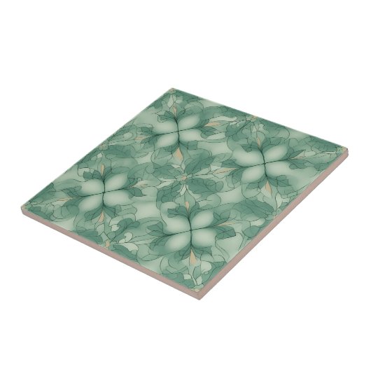 Green Modern Geo Muster Fliese (Seite)