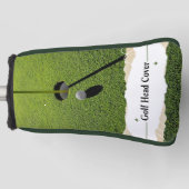 Green Modern Golf Tips Custom Best Putter Golf Headcover (Vorderseite)