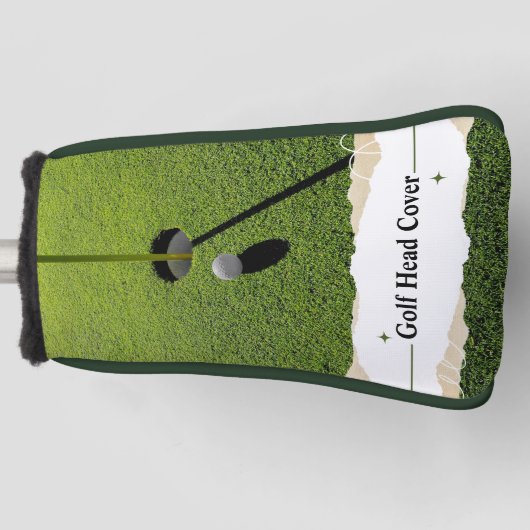 Green Modern Golf Tips Custom Best Putter Golf Headcover (Vorderseite)