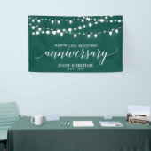 Green Modern Happy Banner zum 20. Hochzeitstag (Messeveranstaltung)