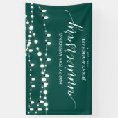 Green Modern Happy Banner zum 20. Hochzeitstag (Vertikal)