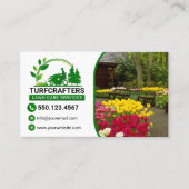 Green Modern Landscaping Photo Service Visitenkarte (Vorderseite)