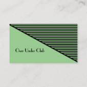 Green Modern Look Business Card Visitenkarte (Rückseite)
