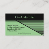 Green Modern Look Business Card Visitenkarte (Vorderseite)