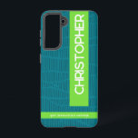 Green Modern Personalisiert Name Phone Case Samsung Galaxy Hülle<br><div class="desc">Moderne grüne Telefonzelle personalisiert mit Ihrem Namen. Einfach zu individualisieren,  in Größen für verschiedene Modelle erhältlich,  mit dauerhaftem Schutz und schnellem Druck und Versand. Ein stilvolles und praktisches Geschenk.</div>