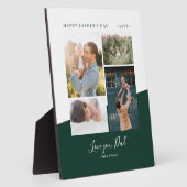 Green Modern Vathers Tagesgeschenk Foto Collage Pl Fotoplatte (Seite)