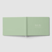 Green Modern Wedding Guest Book Gästebuch (Voll)