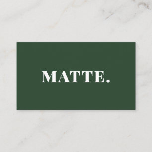 Green   Modernes Elegantes Minimalistisches Berufl Visitenkarte