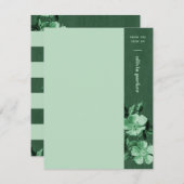 Green Monochromatic Blooms Floral Stationierungska (Vorne/Hinten)