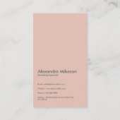 Green Monogram Minimalist Modern Professional Visitenkarte (Rückseite)