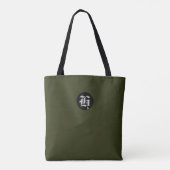 Green Monogram Tote Bag Tasche (Rückseite)