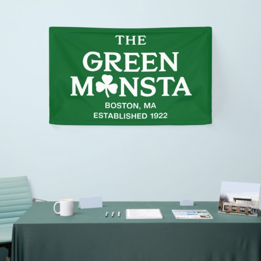 Green Monsta Boston Green Monstah Baseball Geschen Banner (Messeveranstaltung)
