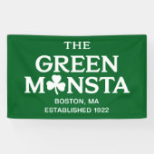 Green Monsta Boston Green Monstah Baseball Geschen Banner (Horizontal)