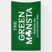 Green Monsta Boston Green Monstah Baseball Geschen Banner (Vertikal)