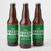 Green Monsta Boston Green Monstah Baseball Geschen Bierflaschenetikett (Flaschen)