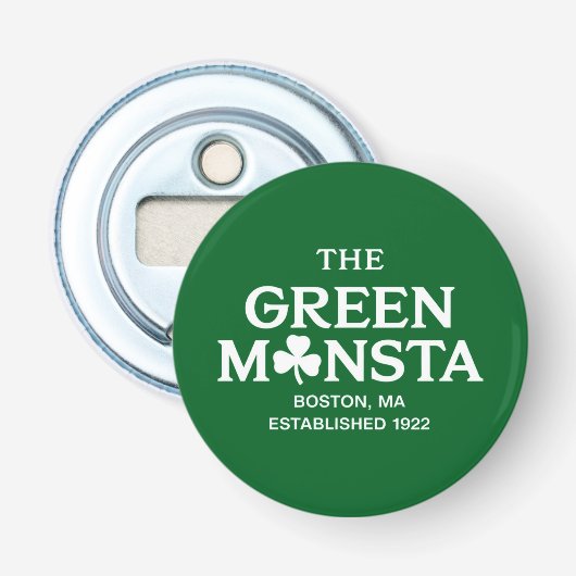Green Monsta Boston Green Monstah Baseball Geschen Flaschenöffner (Vorderseite)