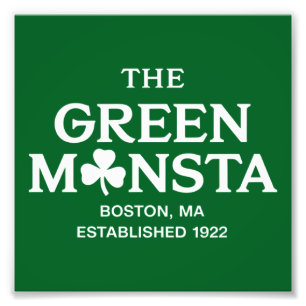 Green Monsta Boston Green Monstah Baseball Geschen Fotodruck