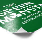 Green Monsta Boston Green Monstah Baseball Geschen Fotodruck (Ecke)