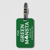 Green Monsta Boston Green Monstah Baseball Geschen Gepäckanhänger (Vorderseite Vertikal)
