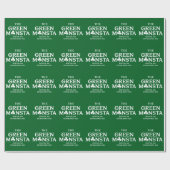 Green Monsta Boston Green Monstah Baseball Geschen Geschenkpapier (Flach)