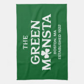 Green Monsta Boston Green Monstah Baseball Geschen Geschirrtuch (Vertikal)
