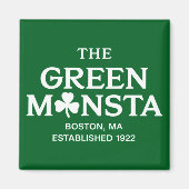 Green Monsta Boston Green Monstah Baseball Geschen Magnet (Vorne)