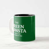 Green Monsta Boston Green Monstah Baseball Geschen Zweifarbige Tasse (Vorderseite Links)