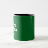 Green Monsta Boston Green Monstah Baseball Geschen Zweifarbige Tasse (Mittel)