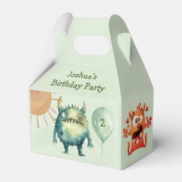Green Monster Boy Birthday Party Danke Geschenkschachtel