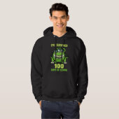 Green  Monster Eye Survived 100 Days Of School Par Hoodie (Vorne ganz)