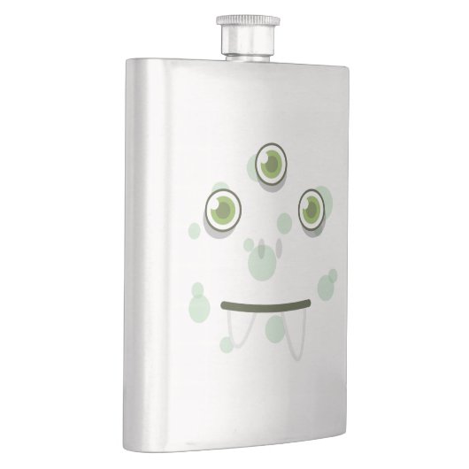Green Monster Face Flask Flachmann (Rechts)