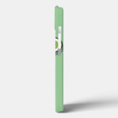 Green Monster Face iPad Case (Rückseite / Links)