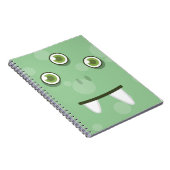 Green Monster Face Notebook Notizblock (Rechte Seite)