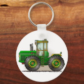 Green Monster Tractor Key Chains Schlüsselanhänger (Vorderseite)