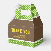 Green Monster Truck Kindergeburtstag Party Geschenkschachtel (Rückseite)