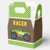 Green Monster Truck Kindergeburtstag Party Geschenkschachtel (Geöffnet)