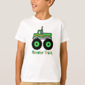 Green Monster Truck T-Shirt (Vorderseite)