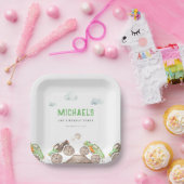 Green Monster Trucks Jam Birthday Pappteller (Party)