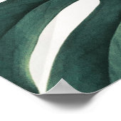 Green Monstera Fotografy Poster (Ecke)