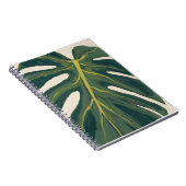 Green Monstera Leaf Botanical Plant Watercolor Notizblock (Rechte Seite)