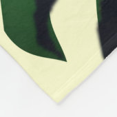 Green Monstera Leaf Fleece Blanket - Farbe wählen (Ecke)